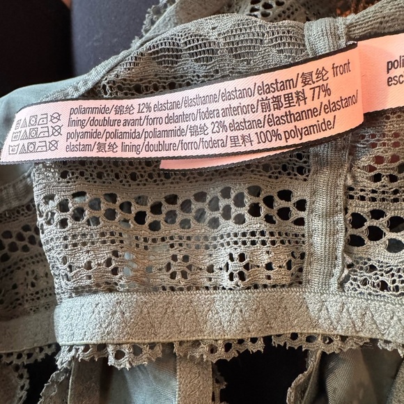 Victoria Secret Lace Bralette in Olive Green - Picture 4 of 9